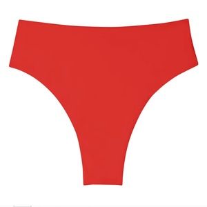 Mikoh “Waikui 2” bikini bottom, in “Fiery Red” color; size S; worn just 1x